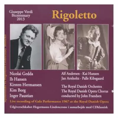 2CD Wiener Philharmoniker: Rigoletto (gesungen In Dänisch)