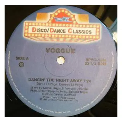 LP Voggue: Dancin' The Night Away / Love Buzz