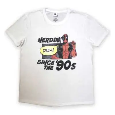 Marvel Comics Unisex T-shirt: Deadpool Nerdin' Since The '90s (small) S