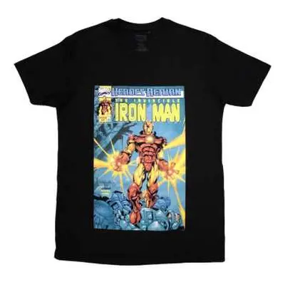 Marvel Comics Unisex T-shirt: Invincible Iron Man Comic Cover (medium) M