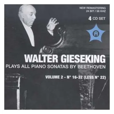 4CD Various: Walter Gieseking Spielt Klaviersonaten Von Beethoven Vol.2