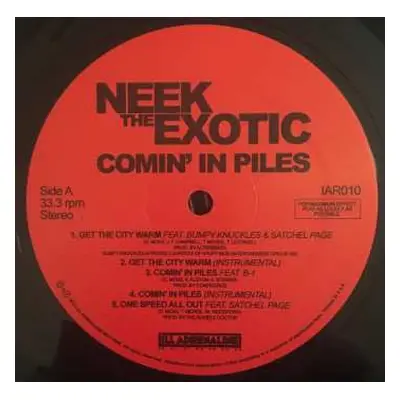 LP Neek The Exotic: Comin' In Piles