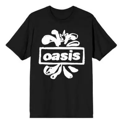 Oasis Unisex T-shirt: Logo Splat (medium) M