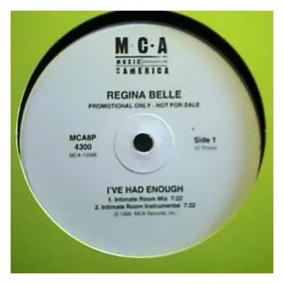 LP Regina Belle: I've Had Enough (Hex Hector Mixes)