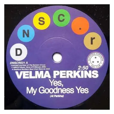 SP Velma Perkins: Yes, My Goodness Yes / You Can't Blame Me