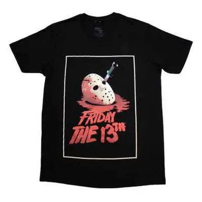 Friday The 13th Unisex T-shirt: Jason Blood Mask (medium) M