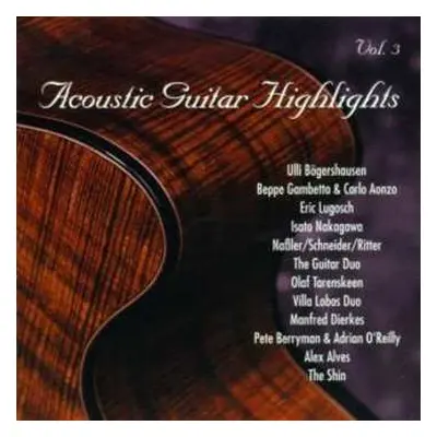 CD Various: Acoustic Guitar Highlights Vol. 3