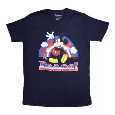 Mickey Mouse Unisex T-shirt: Peace (small) S