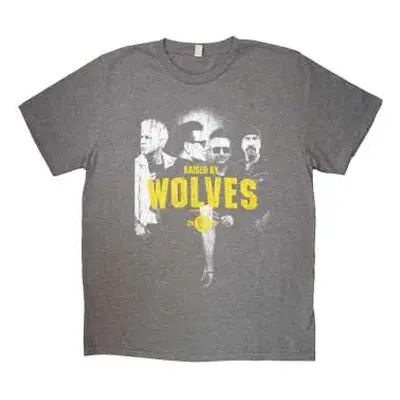 U2 Unisex T-shirt: Raised By Wolves (ex-tour) (medium) M