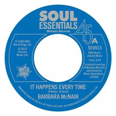 SP Barbara McNair: It Happens Every Time/you're Gonna Love Me Baby