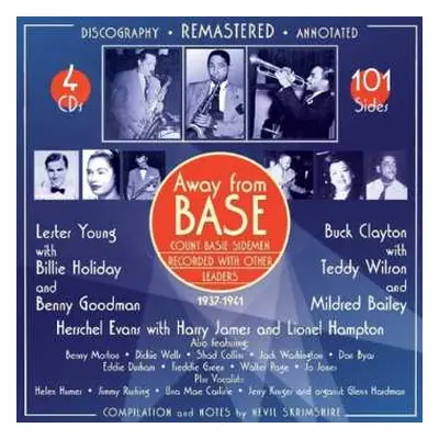 4CD Various: Away From Base - Count Basie Sidemen Recorded With Other Leaders