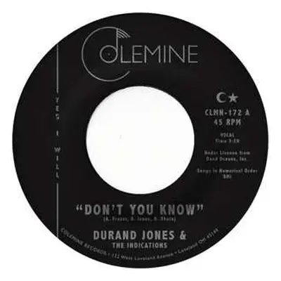 SP Durand Jones & The Indications: 7-don't You Know / True Love