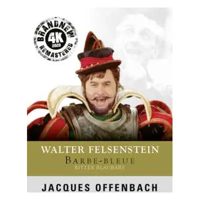 DVD Jacques Offenbach: Barbe Bleue (walter Felsenstein-edition / 4k Remastering 2020)