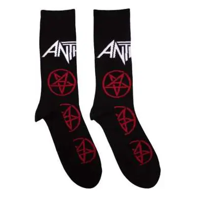 Anthrax Unisex Ankle Socks: Pentathrax Pattern (uk Size 7 - 11) 42 - 47