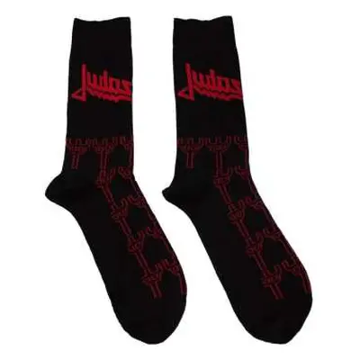 Judas Priest Unisex Ankle Socks: Trident Pattern (uk Size 7 - 11) 40 - 45