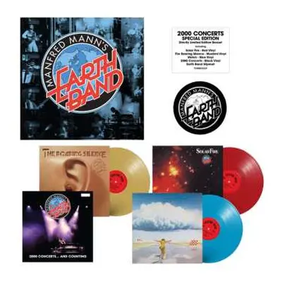 4LP Manfred Mann's Earth Band: 2000 Concerts (limited Special Edition Box-set) (colored & Black 