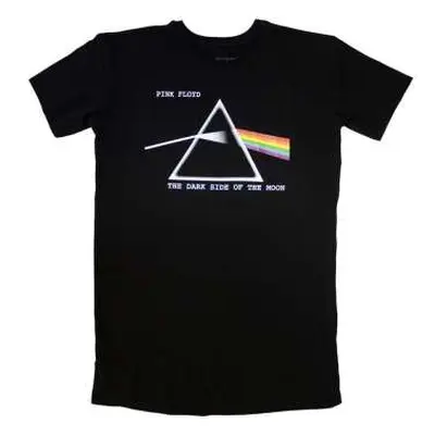 Pink Floyd Ladies T-shirt Dress: Dark Side Of The Moon Courier (x-large) XL