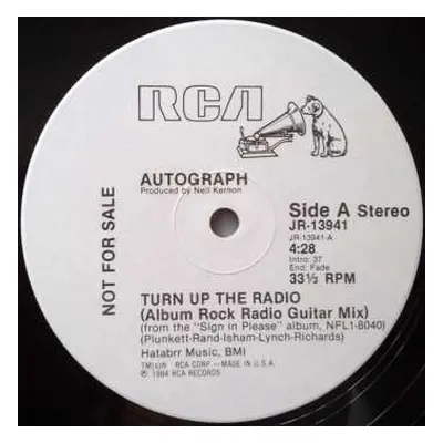 LP Autograph: Turn Up The Radio