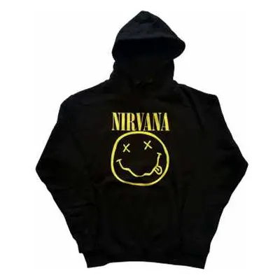 Nirvana Unisex Pullover Hoodie: Yellow Happy Face (xxx-large) XXXL