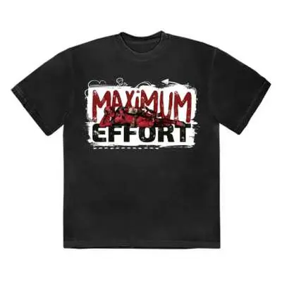 Marvel Comics Unisex T-shirt: Deadpool Maximum Effort (large) L