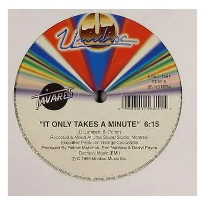 LP Tavares: It Only Takes A Minute / Just An Illusion