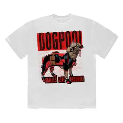 Marvel Comics Unisex T-shirt: Deadpool Dogpool Smells Like Trouble (xx-large) XXL