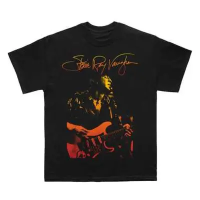 Stevie Ray Vaughan Unisex T-shirt: Signature (medium) M