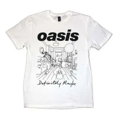 Oasis Unisex T-shirt: Definitely Maybe Line Drawing (x-large) XL