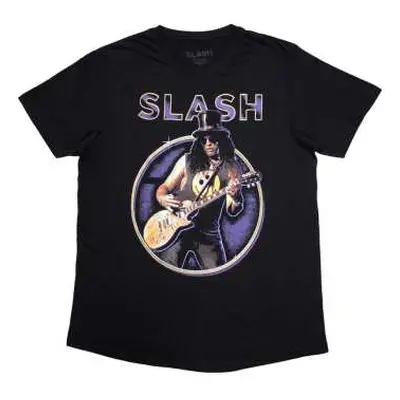 Slash Unisex T-shirt: Purple Circle (large) L