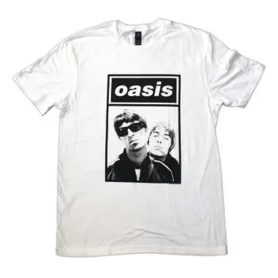 Oasis Unisex T-shirt: Noel & Liam Boxed Photo (medium) M