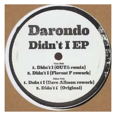 EP Darondo: Didn't I