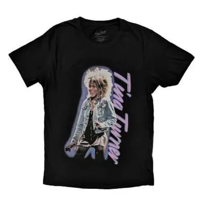 Tina Turner Unisex T-shirt: Vertical Logo (medium) M