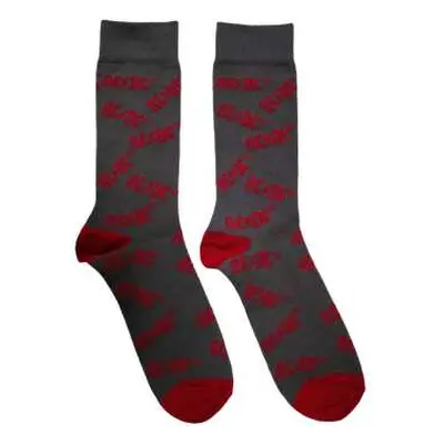 Ac/dc Unisex Ankle Socks: Logo Pattern (uk Size 6 - 11) UK Size 6 - 11