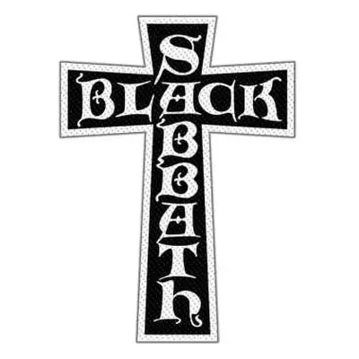 Black Sabbath Standard Woven Patch: Cross Logo Cut Out (retail Pack)