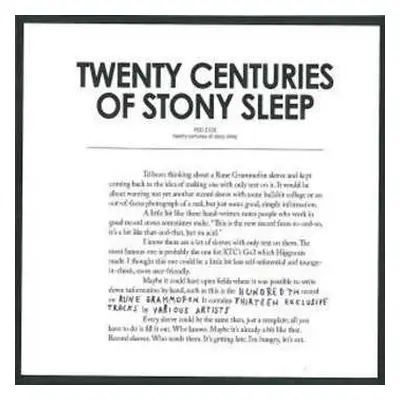 2LP Various: Twenty Centuries Of Stony Sleep