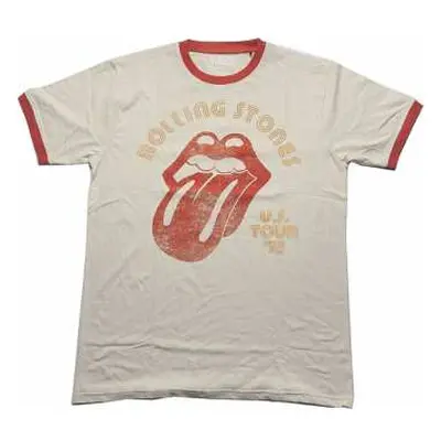 The Rolling Stones Unisex Ringer T-shirt: Us Tour '78 (large) L