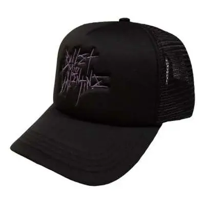 Bullet For My Valentine Unisex Mesh Back Cap: Purple Logo