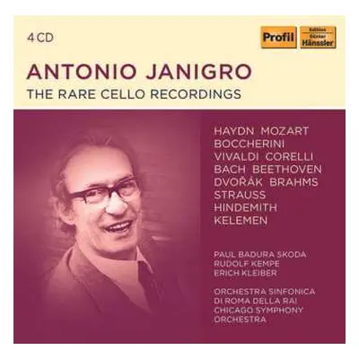 4CD Various: Antonio Janigro - The Rare Cello Recordings