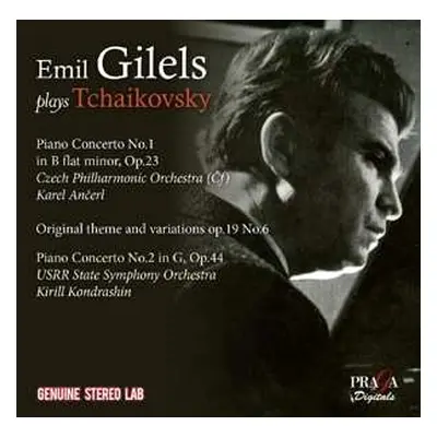 CD The Czech Philharmonic Orchestra: Emil Gilels Plays Tchaikovsky