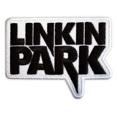 Linkin Park Standard Woven Patch: Black Logo