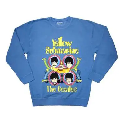 The Beatles Unisex Sweatshirt: Yellow Submarine Heads In Circles (medium) M