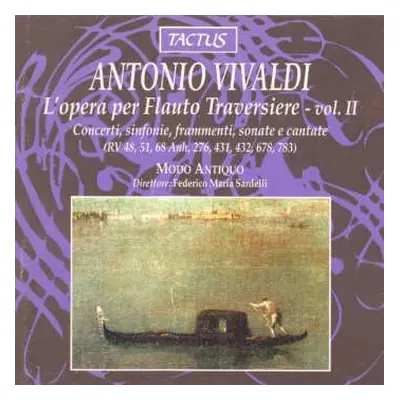 CD Antonio Vivaldi: L'Opera Per Flauto Traversiere - Vol. II