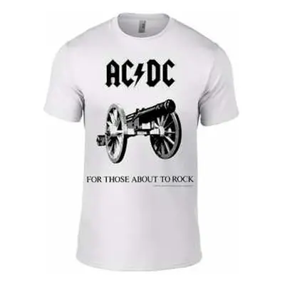 Tričko For Those About To Rock (white) M