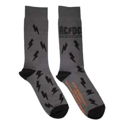 Ac/dc Unisex Ankle Socks: Back In Black Bolts (uk Size 6 - 11) UK Size 6 - 11