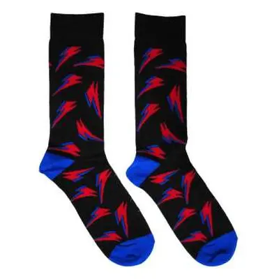 David Bowie Unisex Ankle Socks: Flash Pattern (uk Size 6 - 11) UK Size 6 - 11