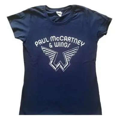 Dámské Tričko Wings Logo Paul Mccartney XS