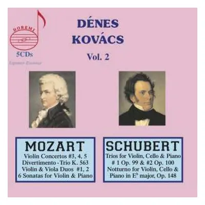 5CD Wolfgang Amadeus Mozart: Denes Kovacs - Legendary Treasures Vol.2