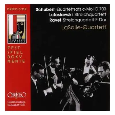 CD Franz Schubert: Schubert - Lutoslawski / La Salle Quartet