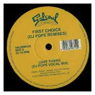 LP: First Choice – Love Thang (DJ Pope Remixes)