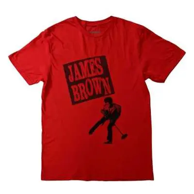 James Brown Unisex T-shirt: James Halftone (medium) M